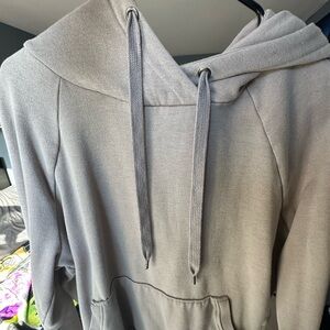 90 Degree By Reflex Light Gray Sweatshirt
